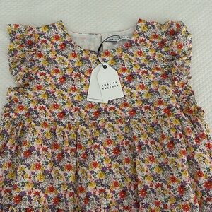 English Factory floral printed babydoll mini dress - size small
